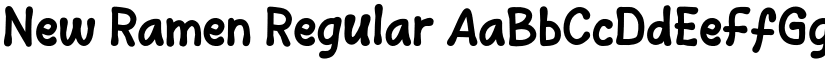 New Ramen Regular font