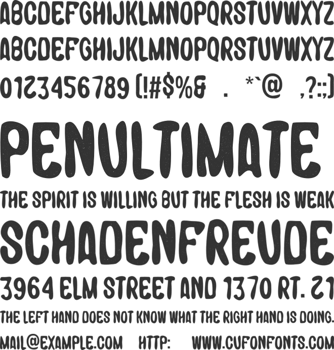 Nottingham font preview