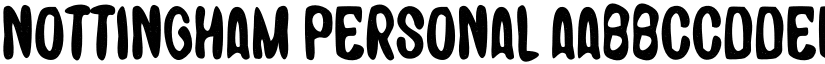 Nottingham Personal font