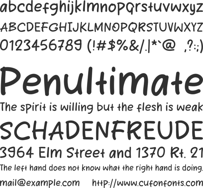 New Burger font preview