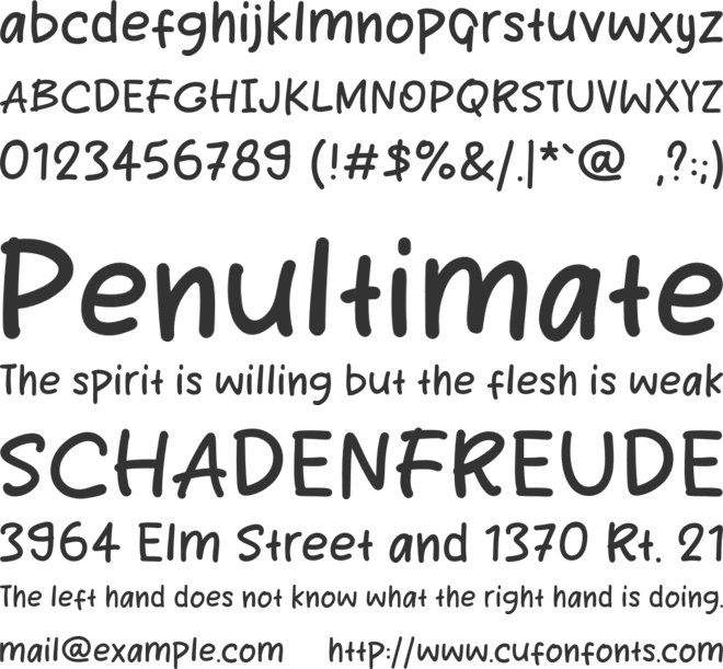 New Burger font preview