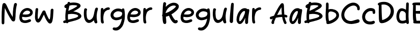 New Burger Regular font