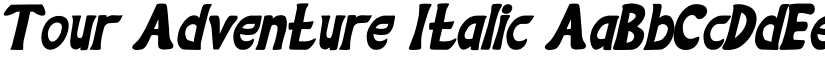 Tour Adventure Italic font