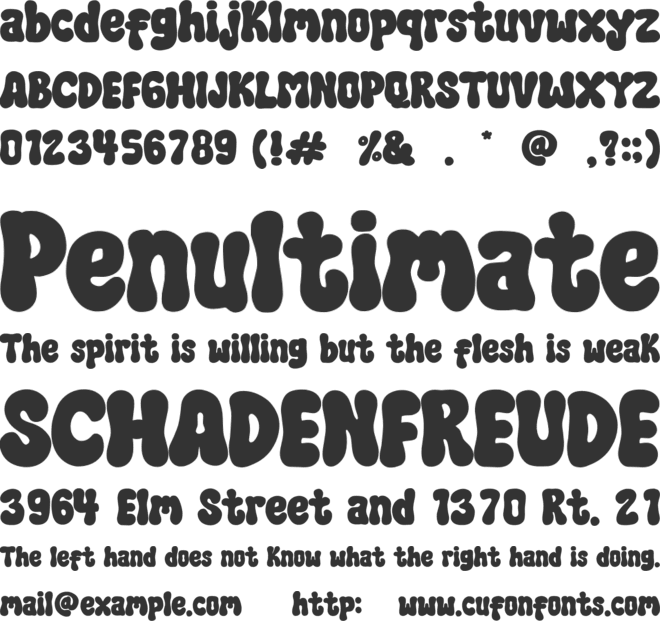 Boldes Retros font preview