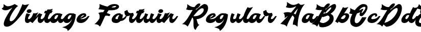 Vintage Fortuin Regular font