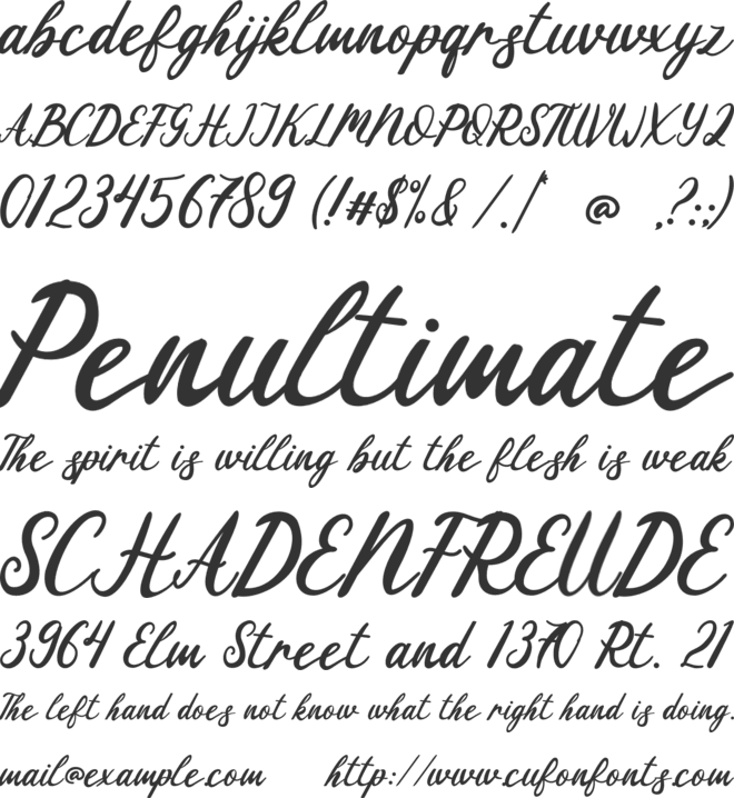 Barbie Koma font preview