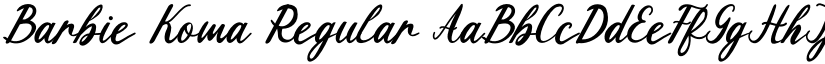 Barbie Koma Regular font