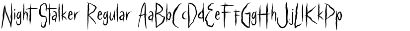 Night Stalker Regular font