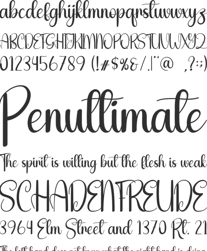 Stay Valentine font preview
