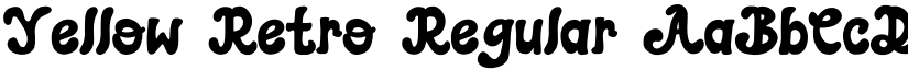 Yellow Retro Regular font