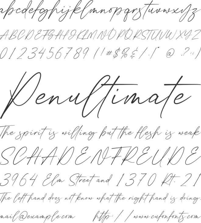 Onstay font preview