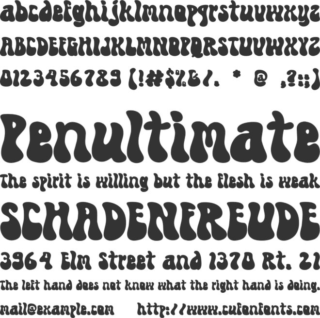 Megic Bolds font preview