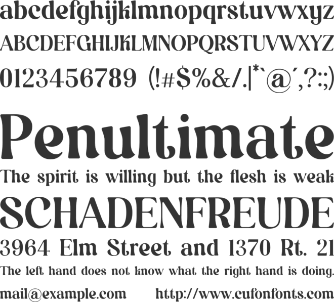 RETROACTIVE font preview