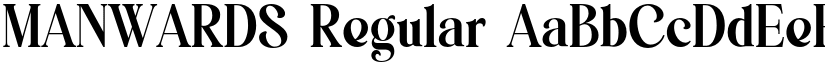 MANWARDS Regular font