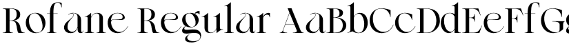 Rofane Regular font