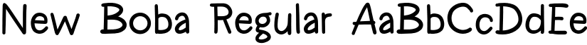 New Boba Regular font