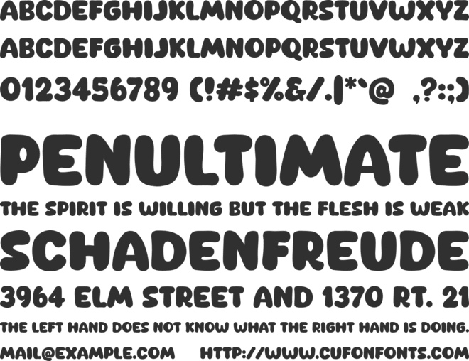 New Sosis font preview