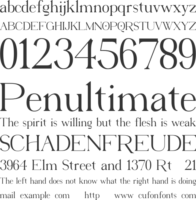 Virendra font preview