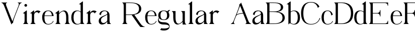 Virendra Regular font