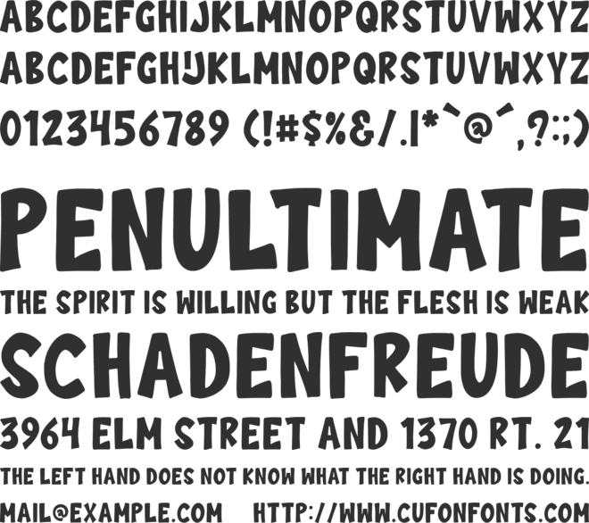 Cilok There font preview