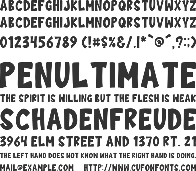 Cilok There font preview