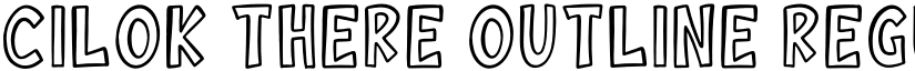 Cilok There Outline Regular font
