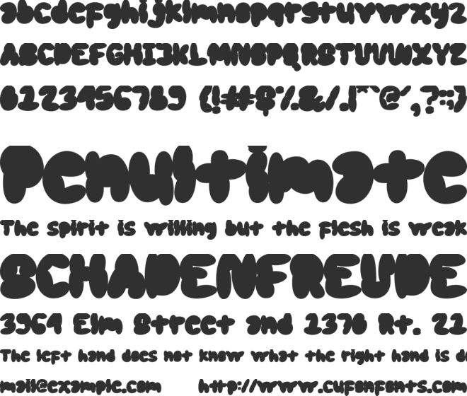 Scrouble font preview