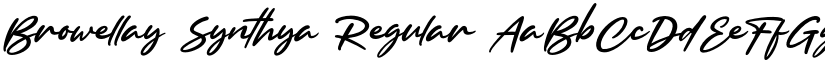 Browellay Synthya Regular font