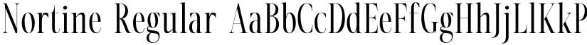 Nortine Regular font