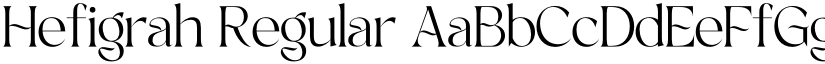 Hefigrah Regular font