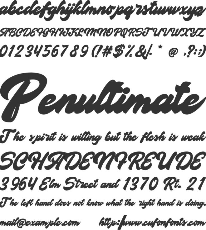 Barbie Daddy font preview