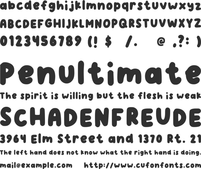 Hellosash font preview