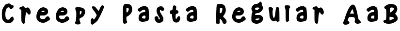 Creepy Pasta font download