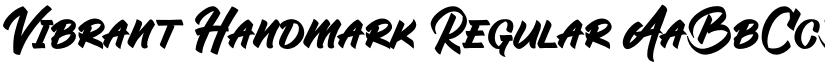 Vibrant Handmark Regular font