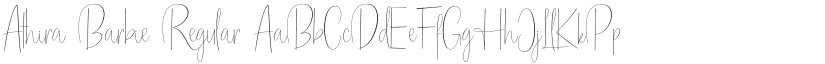 Athira Barbie Regular font