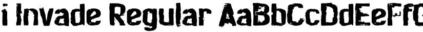 i Invade Regular font