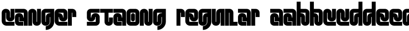 Canger staong Regular font