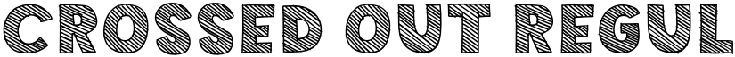 Crossed Out Regular font
