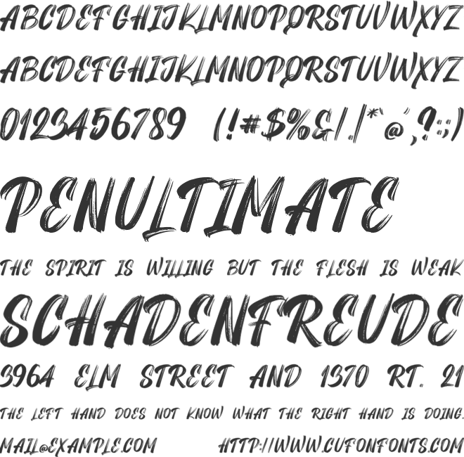 MAXIGO font preview