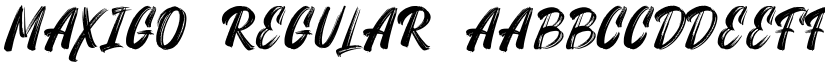 MAXIGO Regular font