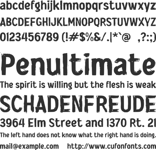 i Imbro font preview