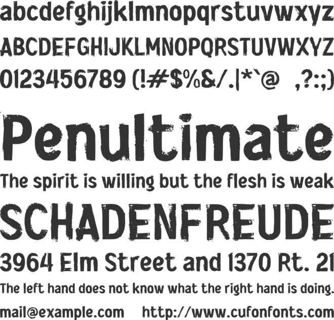 i Imbro font preview