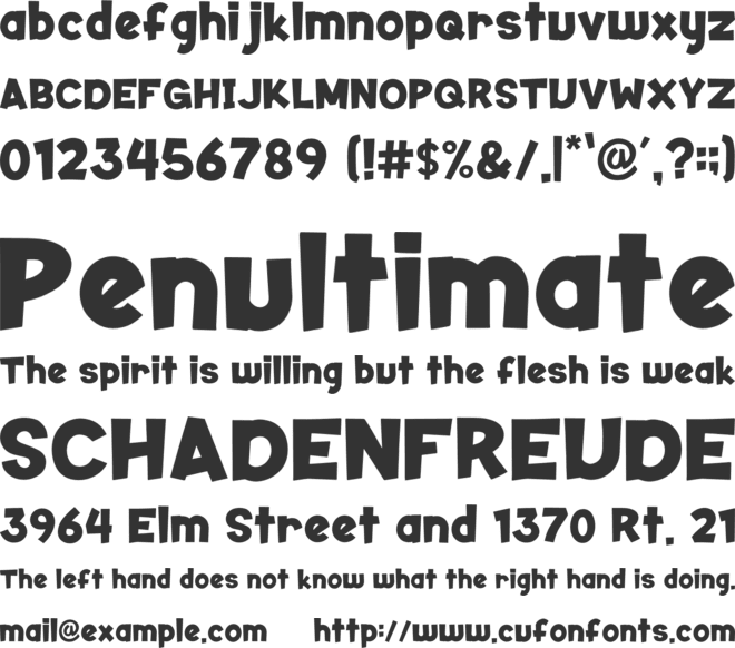 SNACKID font preview