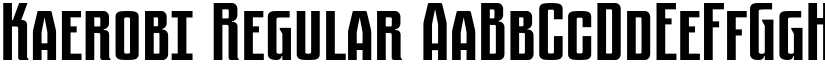 Kaerobi Regular font