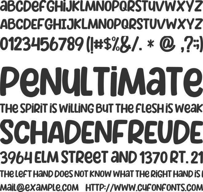 SKULL BONES font preview