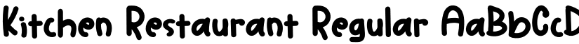 Kitchen Restaurant Regular font