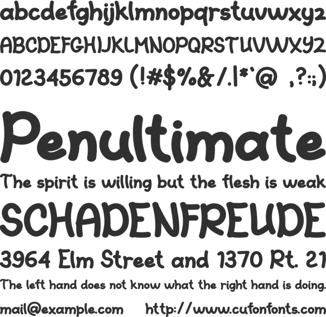 CupCakes font preview