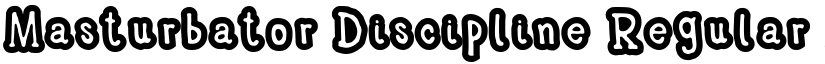 Masturbator Discipline font download