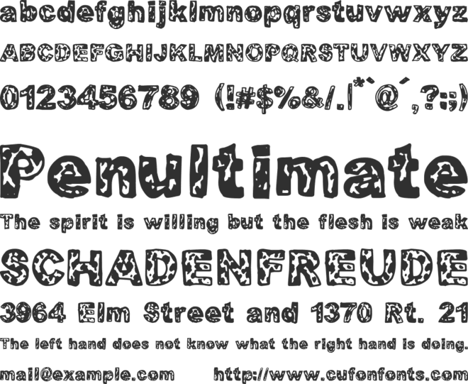 Protagonista font preview