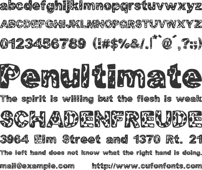 Protagonista font preview